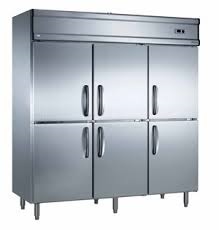 6 Doors Static Cooling/Fancooling Reach-In Kitchen Freezer/Refrigerator